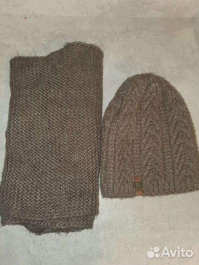 Шапка и снуд зимние для взрослого