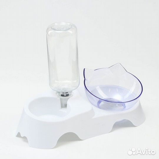 Миска с автопоилкой для кошек и собак мелких пород