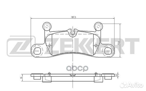 Колодки торм. диск. задн. Porsche 911 11- Boxs