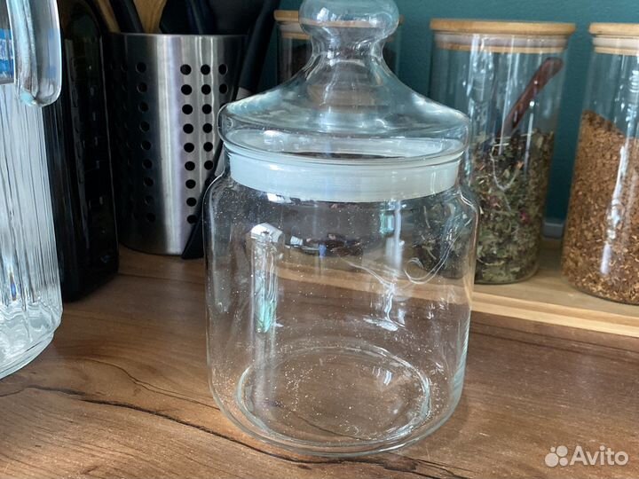Банка для сыпучих стекло