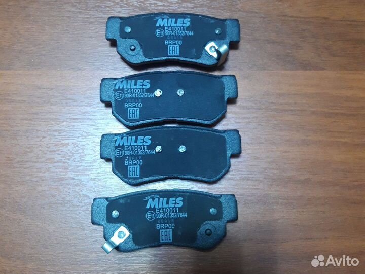 Колодки тормозные задние hyundai getz, santa FE