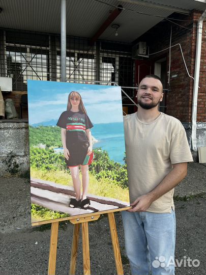 Портрет по фото, портрет на холсте