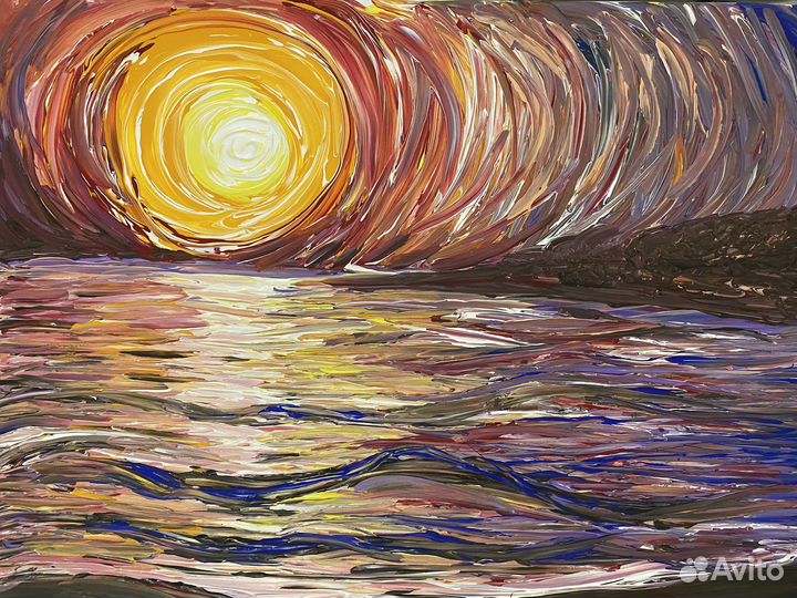 Интерьерная картина большая акрил на холсте 60*80