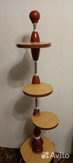 Подставка для цветов напольная деревянная