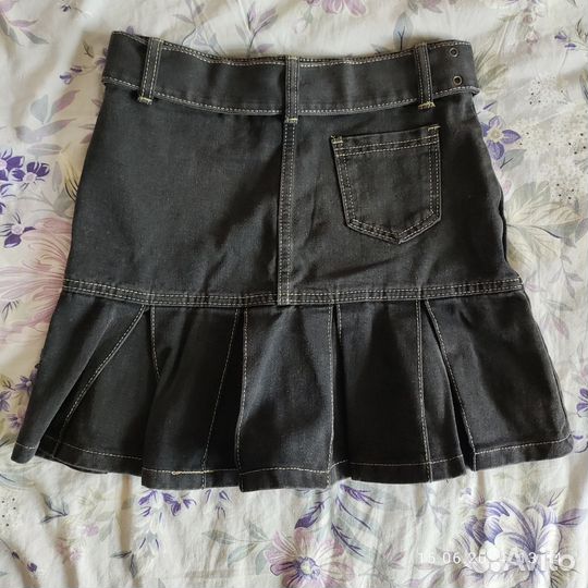 Джинсовая мини-юбка y2k