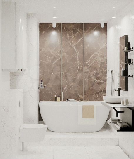 2-к. квартира, 67,4 м², 13/16 эт.