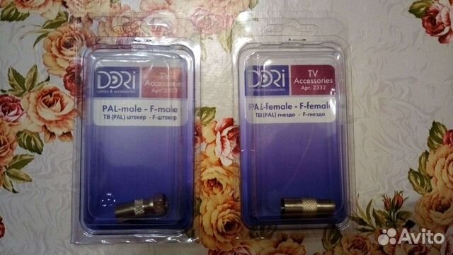 Тв PAL гнездо, штекер