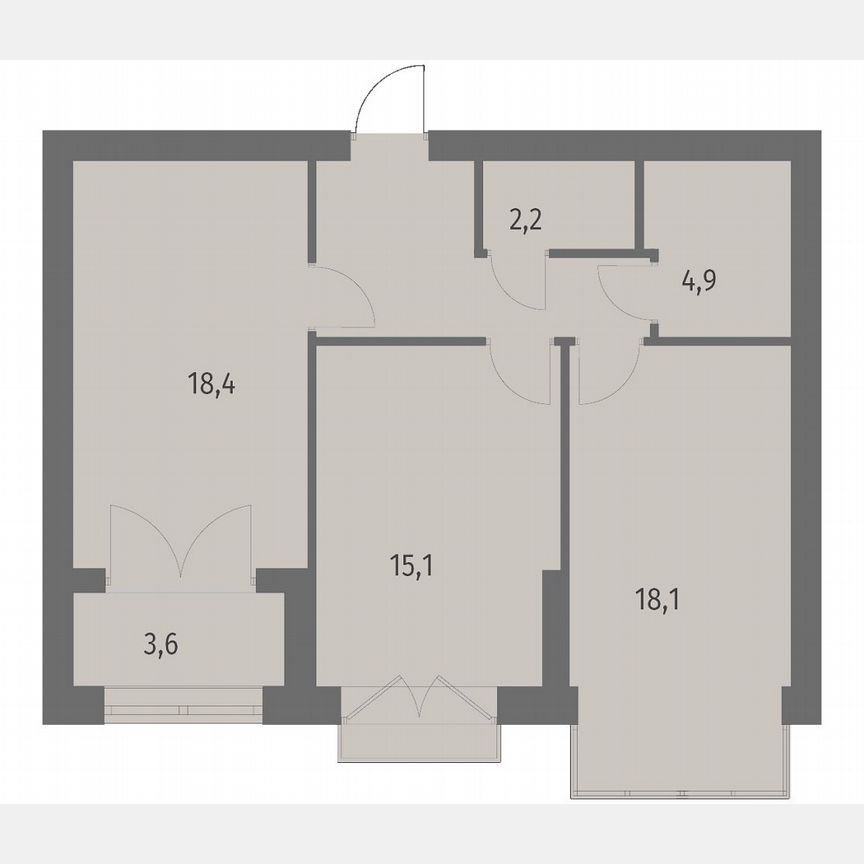 2-к. квартира, 67,7 м², 13/13 эт.