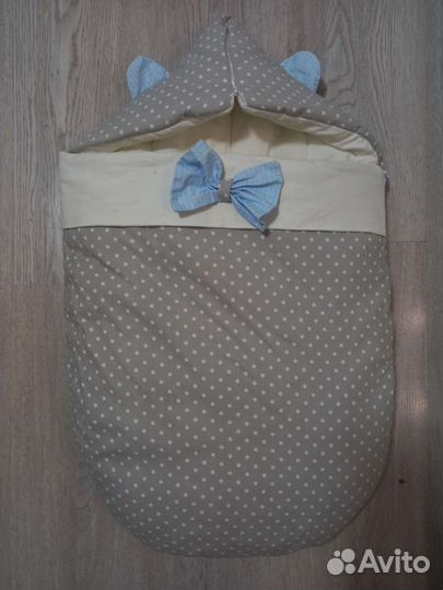 Конверт для новорождённых на выписку утеплённый