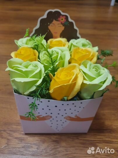 Букеты из мыльных роз