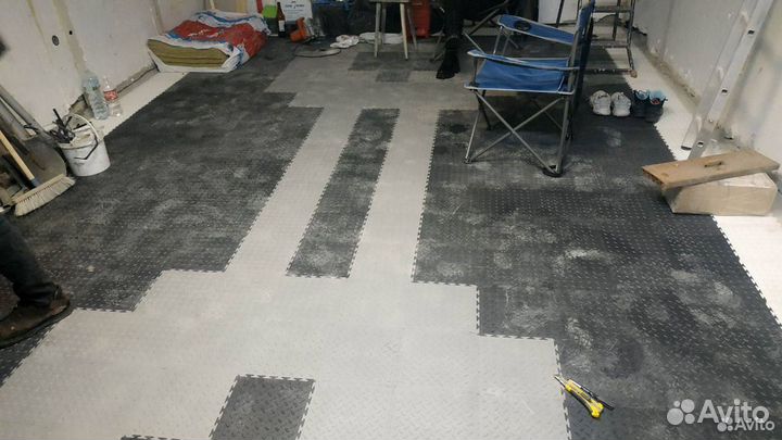 Напольная, модульная плитка пвх