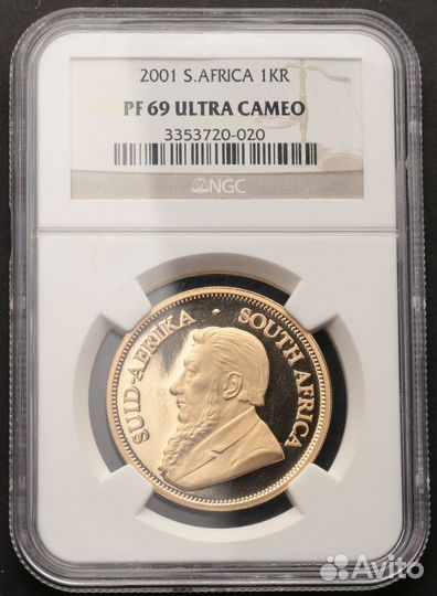 Золотая монета Крюгерранд юар унция золота