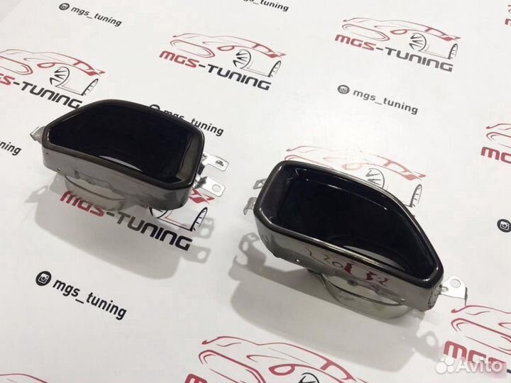 Насадки на выхлоп BMW 3 Series G20 черные