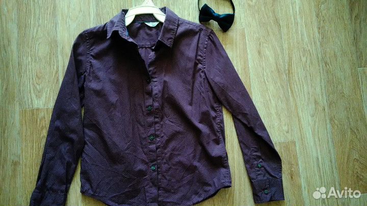 Джинсовка и Рубашки р.128