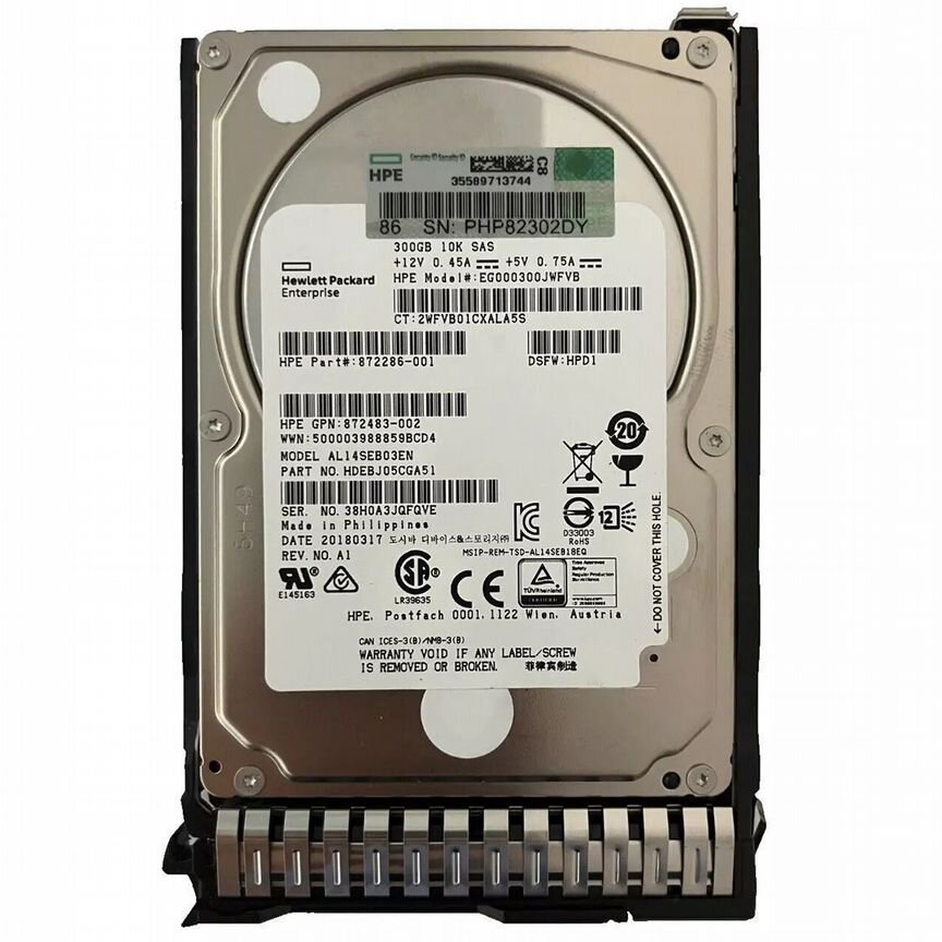 [EG000300JWFVB] Жесткий Диск Hp 300gb Sas 2,5" Hdd Eg000300jwfvb