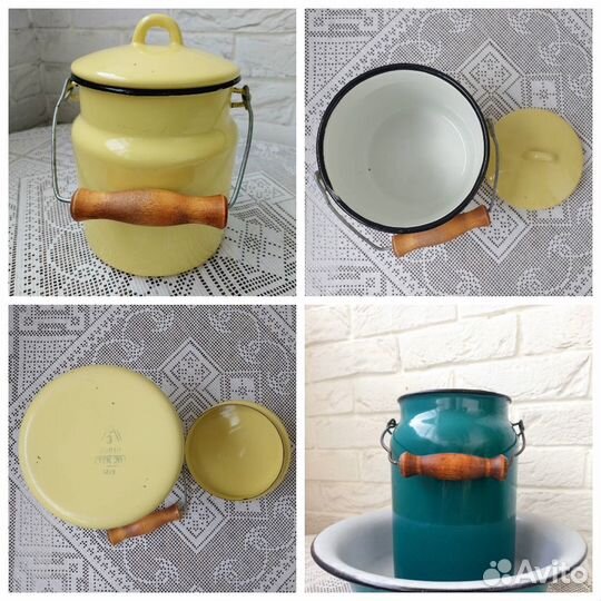 Посуда эмалированная винтаж СССР