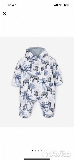 Комбинезон детский демисезонный размер 74