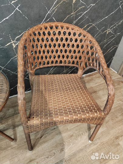 Плетёный набор садовый ротанг