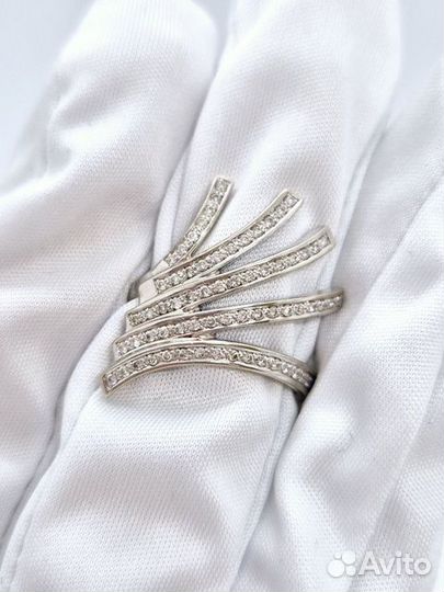 Золотое кольцо с камнем 17,5р