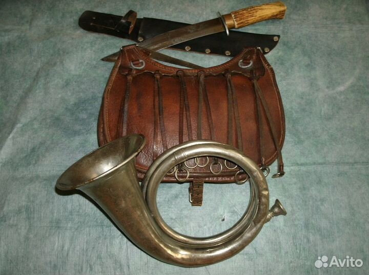 Рожок охотничий старинный