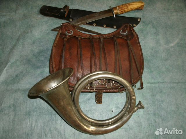 Рожок охотничий старинный