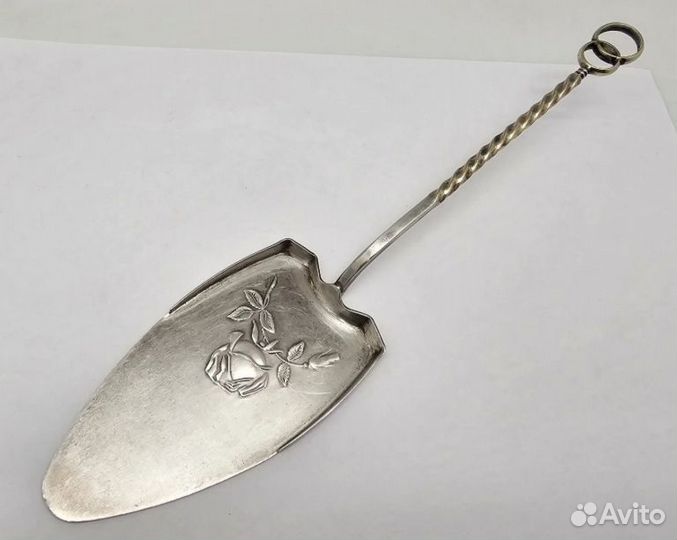 Серебряная лопатка для торта 916 проба СССР