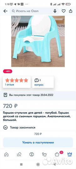 Горшок детский