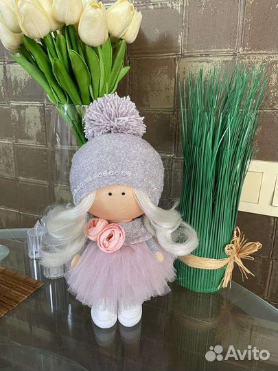 Интерьерная текстильная кукла