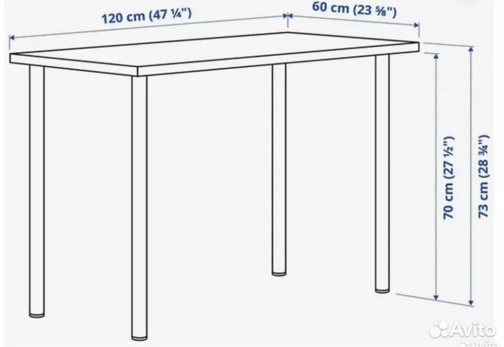Стол IKEA linnmon