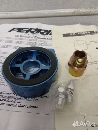 Проставка под датчики температуры и давления масла