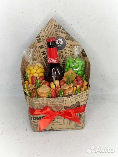 Мужские букеты съедобные, мужской букет, к пенному