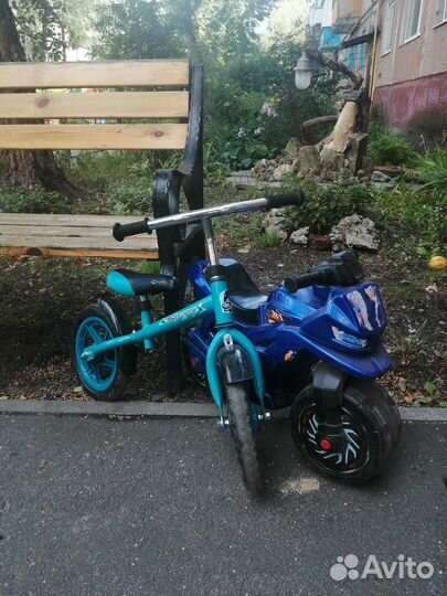 Продам велосипед и беговелы