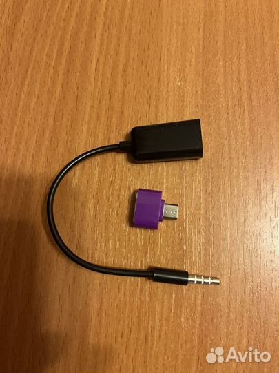 Переходники с 3.5 на два 3.5 и с usb на микро-usb