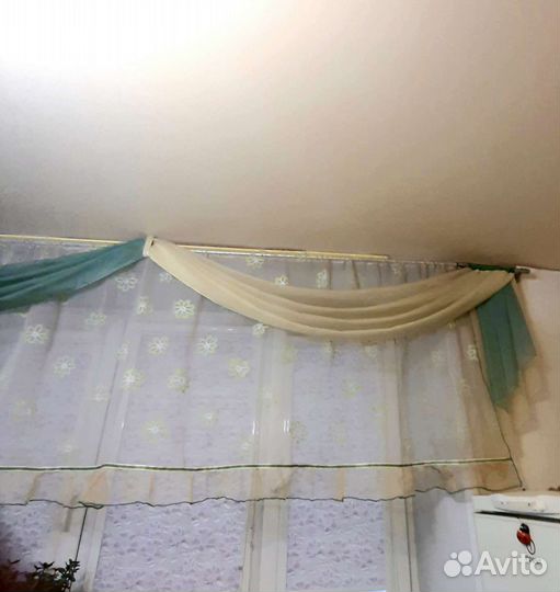 Шторы для кухни с ламбрекеном