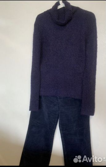 Вельветовые брюки и шерстяной свитер