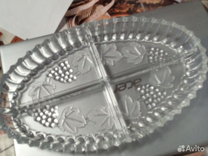 Манежница хрустальная 32 см на 20