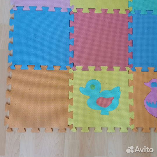 Детский коврик пазл 12 шт