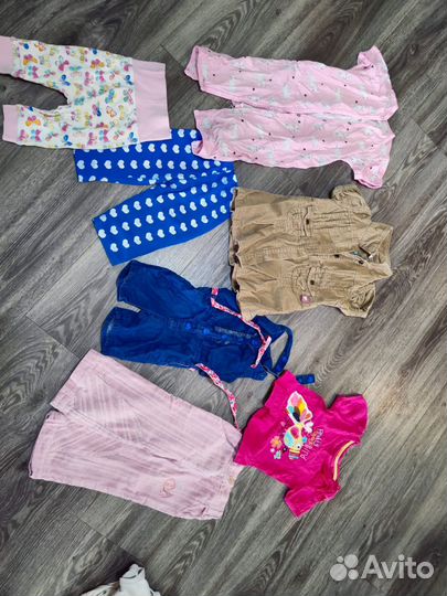 Вещи пакетом на девочку 74 80