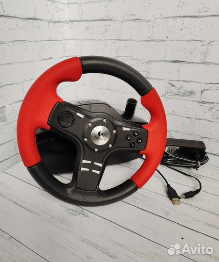 Игровой руль logitech formula force ex с педалями