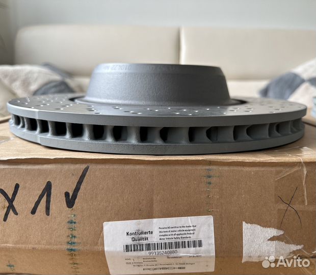 Диск тормозной задний правый Porsche GT3 Carrera