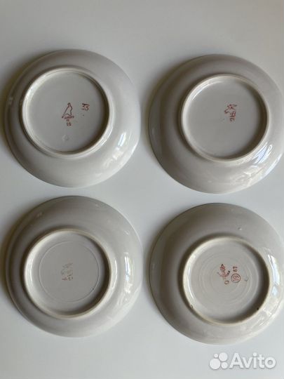 Блюдца Лфз Дулево Вербилки времен СССР