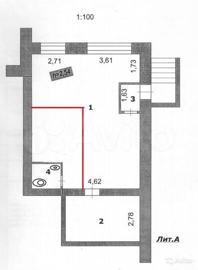 Офис, 62.4 м²