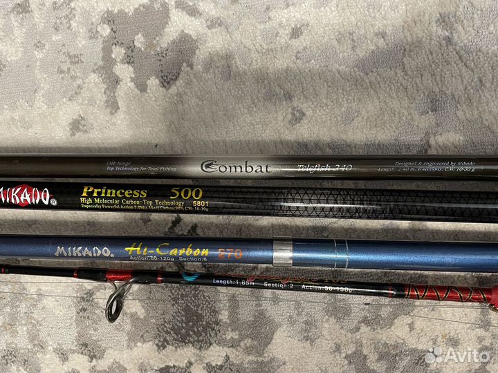 Спинниги, удочки, катушки (отл. сост)