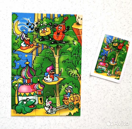 Пазлы из киндер-сюрпризов 2000 г