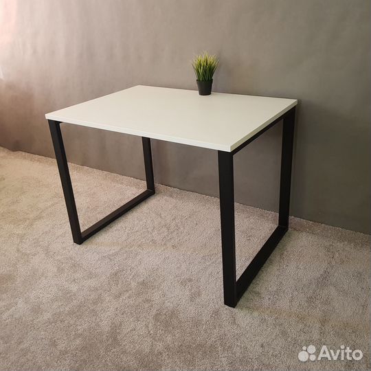 Компьютерный стол Лофт 100*70 см. Черные ножки