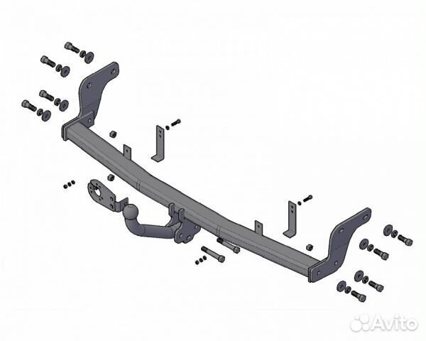 Фаркоп Киа (Kia) Rio хетчбек 2011