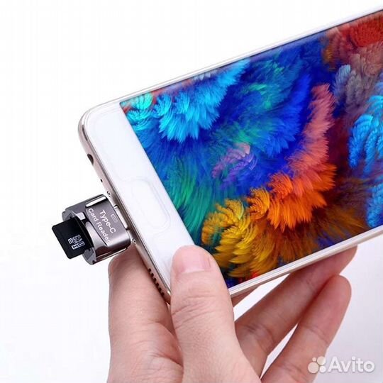 Картридер USB Type C на microSD card