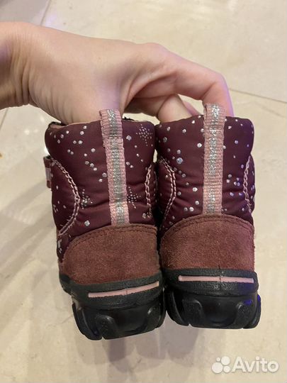 Зимние ботинки ecco 22 девочка