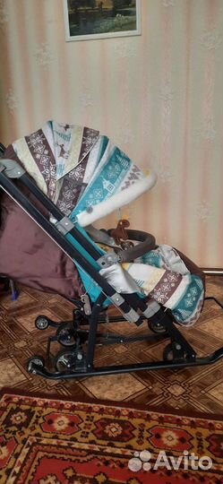 Детские санки коляска