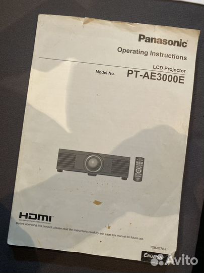 Проектор panasonic PT-AE3000E
